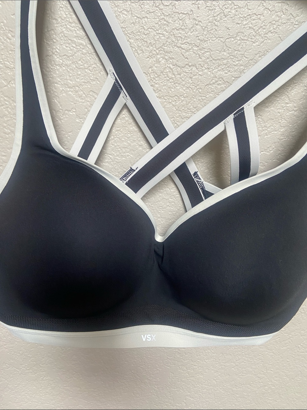 VSX Incredible Max Sports Bra in Black with White Trim & Strappy Back size 34DDD - Picture 6 of 16